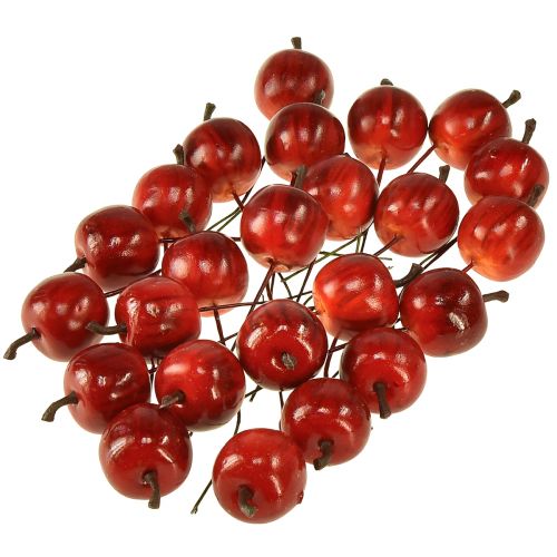 Prodotto Mini mele in filo 3 cm lucide 24 pz