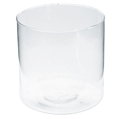 Floristik24 Vaso in vetro cilindro in vetro vaso per fiori decorazione in vetro H15cm Ø15cm