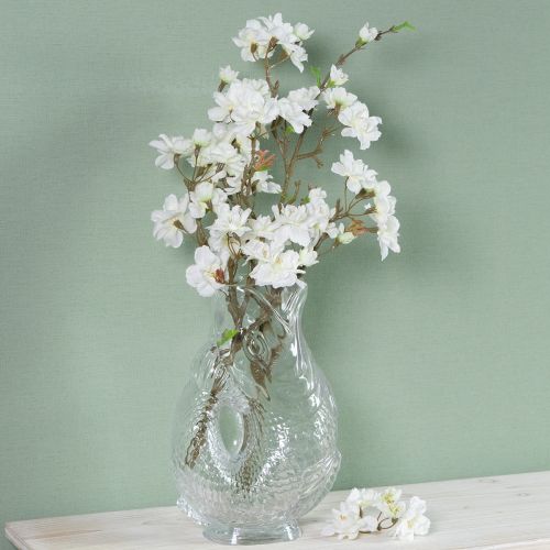 Prodotto Vaso in vetro a forma di pesce decorativo per un design armonioso della stanza, 24,5 cm