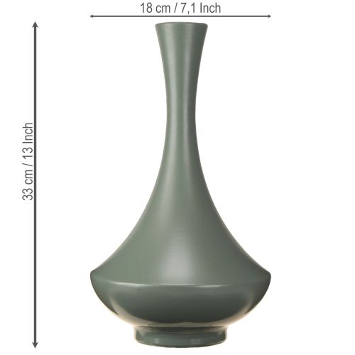 Prodotto Vaso dalla forma elegante e curva, moderno complemento d'arredo, 33 cm