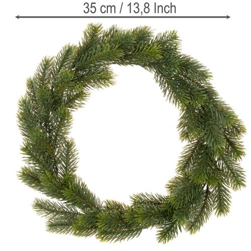 Ghirlanda artificiale di abete verde per decorazione della porta, 35 cm | Floristik24.it