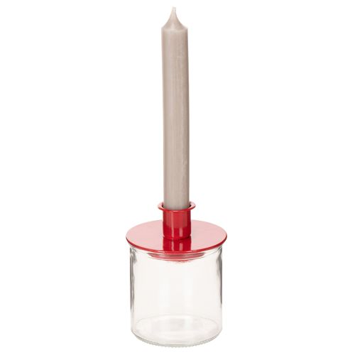 Portacandele votivo rotondi in vetro trasparente, 8 cm, 3 pezzi | Floristik24.it