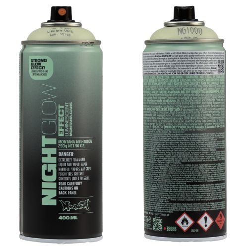 Floristik24 Bomboletta spray di vernice fluorescente Nightglow Green 400ml