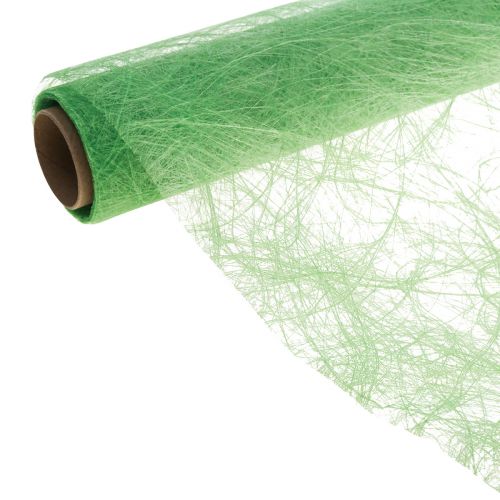 Floristik24 Runner da tavolo Sizoweb in pile decorativo verde lime 30 cm 5 m