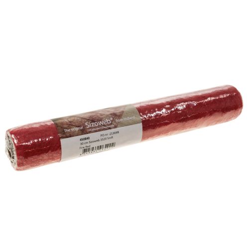 Prodotto Runner da tavolo Sizoweb in pile decorativo rosso 30 cm 5 m