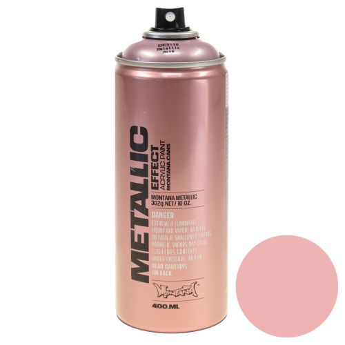 Floristik24 Vernice spray effetto spray vernice metallizzata rosé bomboletta spray 400ml