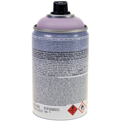 Floristik24 Vernice spray per vetro effetto spray vernice spray vetro rosa opaco 250ml