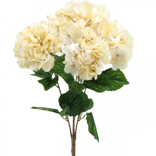 Prodotto Bouquet di ortensie fiori artificiali gialli 5 fiori 48cm