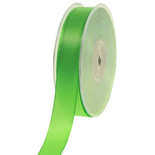 Floristik24 Nastro regalo e decorazione verde mela 25mm 50m