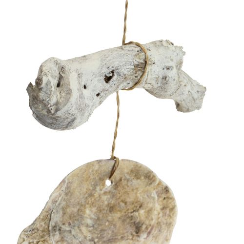 Prodotto Capiz Ghirlanda di conchiglie di madreperla Ghirlanda di legni galleggianti L106cm