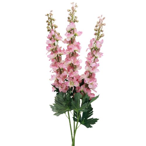 Floristik24 Delphinium delphinium artificiale rosa 82 cm 3 pezzi