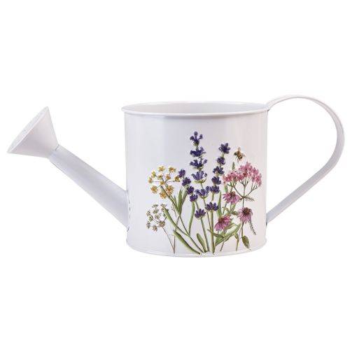 Prodotto Annaffiatoio in metallo per piantare vaso per piante bianco 13,5 cm