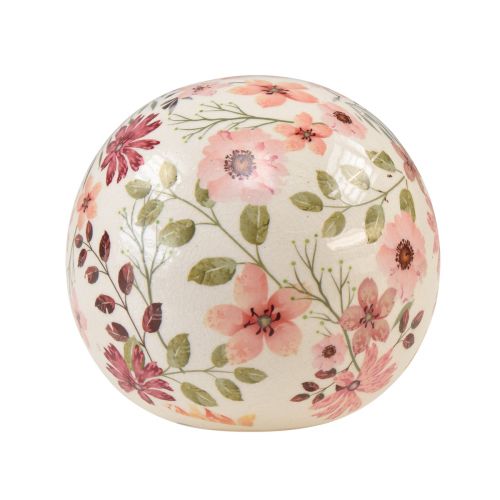 Floristik24 Sfera in ceramica con anemoni decorativi in gres piccola Ø9,5cm