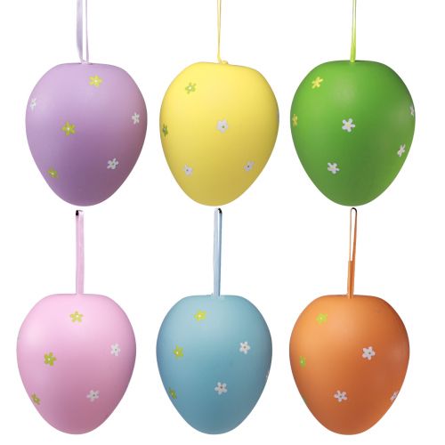 Floristik24 Uova di Pasqua grandi per appendere uova di plastica 11×14,5 cm 6 pz