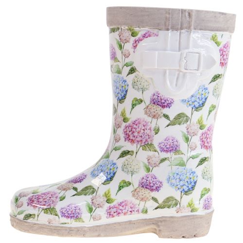 Stivali di gomma fioriera per fioriera effetto ceramica H17,5 cm