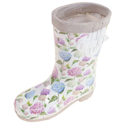 Floristik24 Stivali di gomma fioriera per fioriera effetto ceramica H17,5 cm