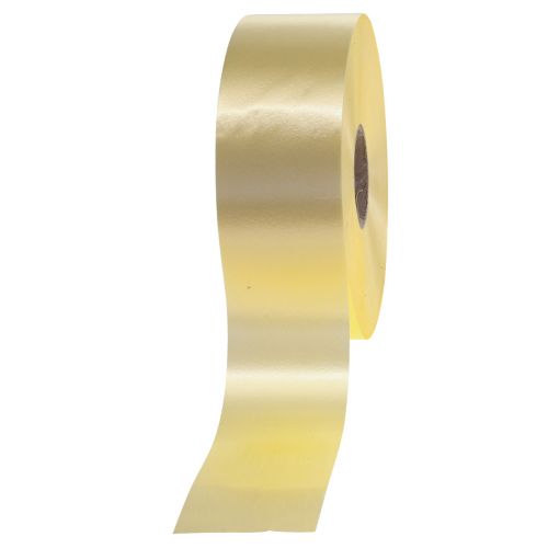 Prodotto Nastro arricciacapelli nastro regalo fiocco nastro giallo chiaro 50mm 100m