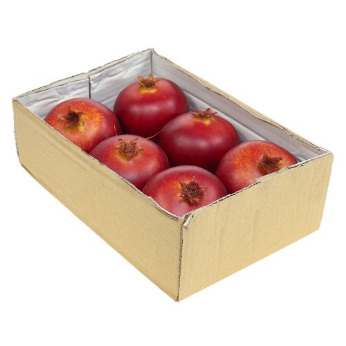 Floristik24 Manichini alimentari deco frutta melograno rosso 8 cm 6 pezzi