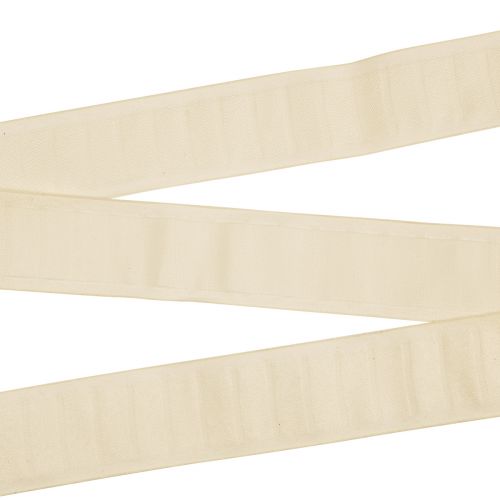 Nastro decorativo con passanti per nastri color crema 40mm 6m