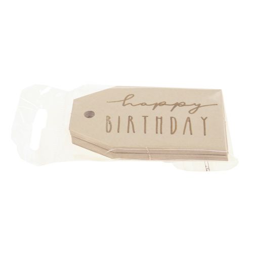 Prodotto Cartellini regalo carta stampata Happy Birthday 4×7cm 24 pz