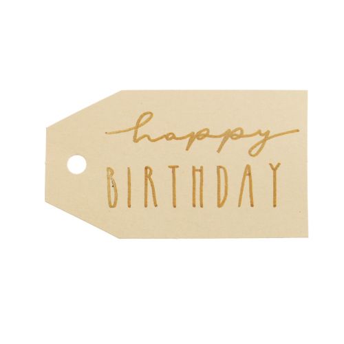 Prodotto Cartellini regalo carta stampata Happy Birthday 4×7cm 24 pz