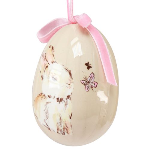 Floristik24 Uova di Pasqua decorative da appendere con motivi 4,5×6,5 cm 6 pz