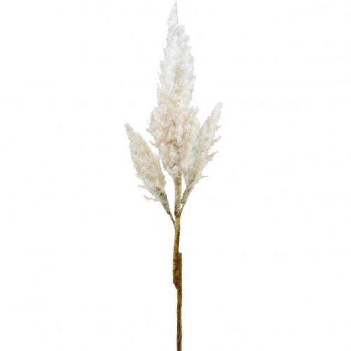 Erba di pampa bianca crema artificiale erba secca decorazione 82 cm