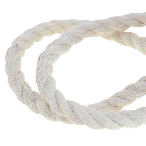 Prodotto Nastro di iuta Cordino di iuta Cordino di iuta decorazione bianco panna Ø7mm 5m