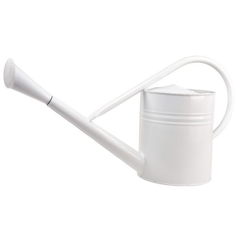 Floristik24 Annaffiatoio decorativo in metallo decorativo bianco 67 cm 1 pezzo