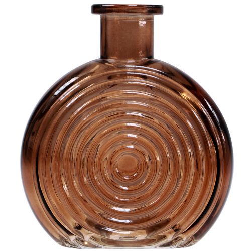 Prodotto Vasi di vetro mini vasi retrò vetro marrone beige H13,5 cm 2 pezzi