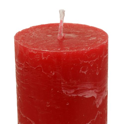 Prodotto Candele rosse candele a bastoncino grandi tinta unita 50x300mm 4 pz