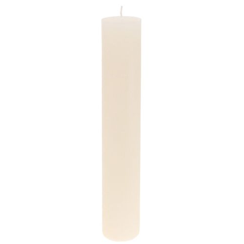 Floristik24 Candele grandi Candele colorate crema 50x300mm 4pz