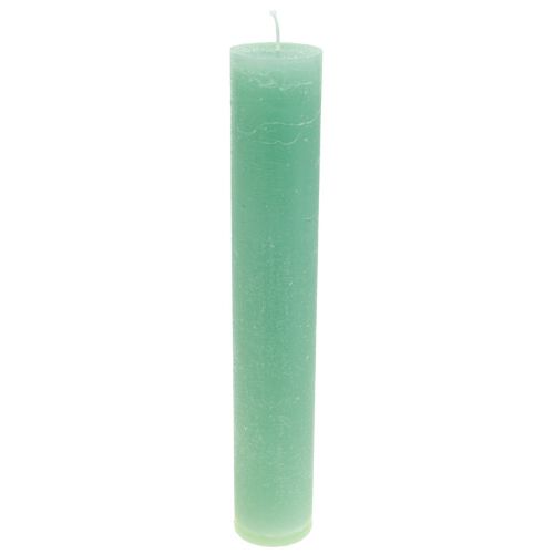Prodotto Candele verdi candele a bastoncino grandi tinta unita 50x300mm 4 pz