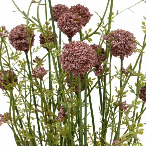 Floristik24 Artificial Craspedia Violet Drumstick Fiori artificiali 3 pezzi