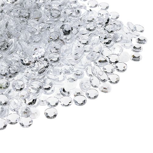 Floristik24 Diamanti acrilici Ø4mm trasparenti 110g
