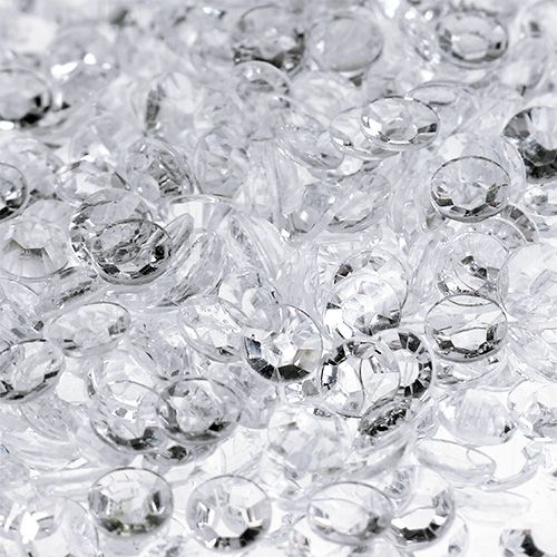 Floristik24 Diamanti acrilici Ø4mm trasparenti 110g