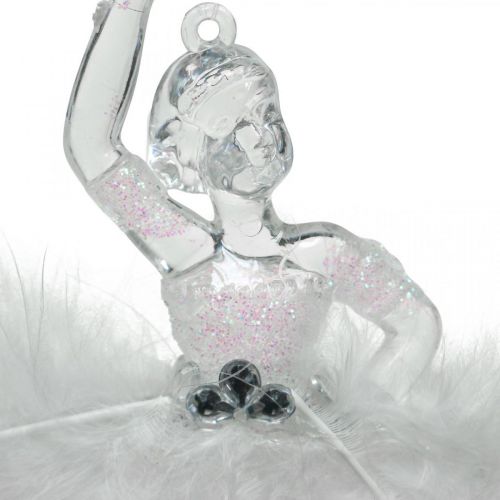 Floristik24 Decorazioni per l'albero, decorazioni per l'avvento, ciondolo ballerina 12,5-14 cm 3 pezzi