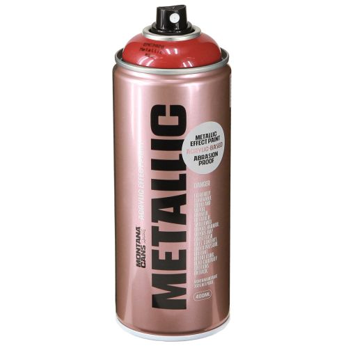 Floristik24 Spray acrilico rosso metallizzato Montana Cans effetto spray 400ml