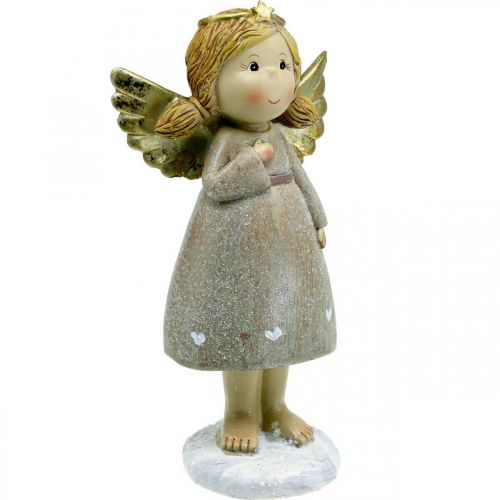 Prodotto Decorazione dell&#39;Avvento, angelo custode, angelo di Natale, figura angelo H24cm