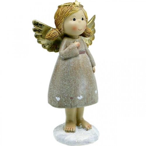 Floristik24 Decorazione dell'Avvento, angelo custode, angelo di Natale, figura angelo H24cm