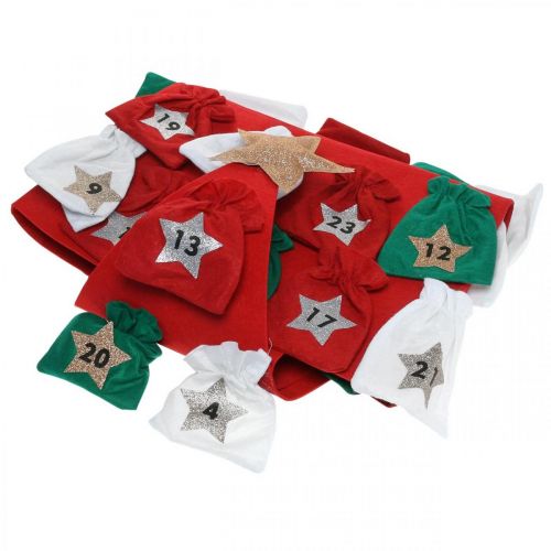 Prodotto Calendario dell&#39;Avvento da riempire in feltro Albero di Natale H115cm