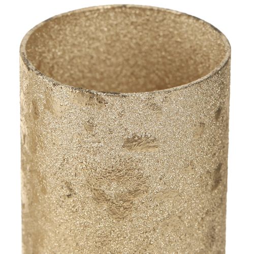 Floristik24 Portacandele dell&#39;Avvento portacandele dorato candele bastoncino Ø28mm 4 pezzi