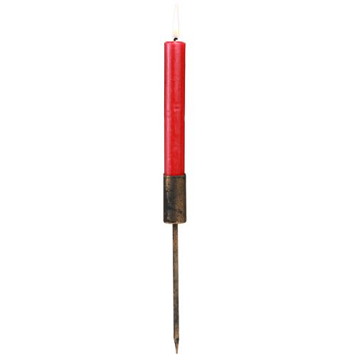Floristik24 Portacandele dell&#39;Avvento vintage oro per candele a bastoncino Ø23mm 4 pezzi