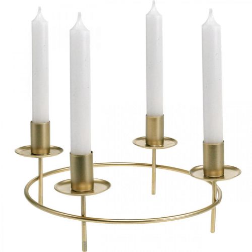 Prodotto Candela ad anello portacandele portacandele oro Ø28cm H11cm 2pz