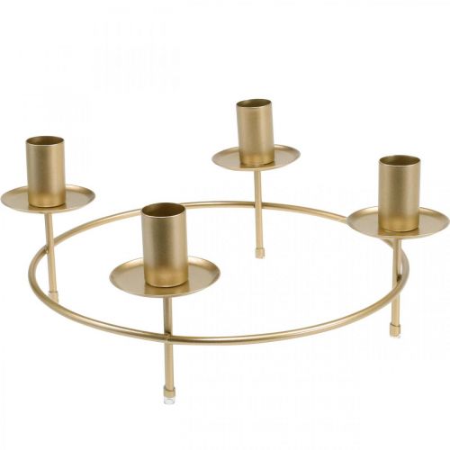 Prodotto Candela ad anello portacandele portacandele oro Ø28cm H11cm 2pz