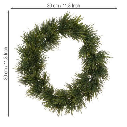 Prodotto Corona dell&#39;Avvento artificiale, ghirlanda di pino, abete verde, decorazione Ø30cm