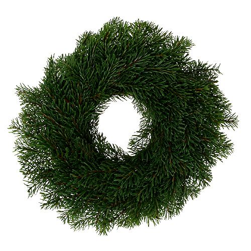 Floristik24 Corona dell&#39;Avvento con abete Ø40cm H9cm