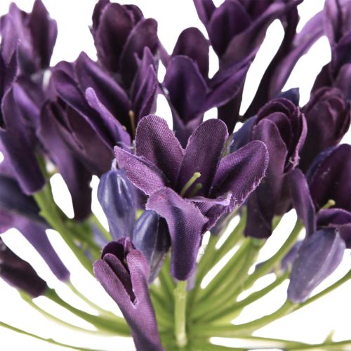 Prodotto Fiori artificiali di agapanto, gigli viola decorativi, 75 cm, 2 pezzi
