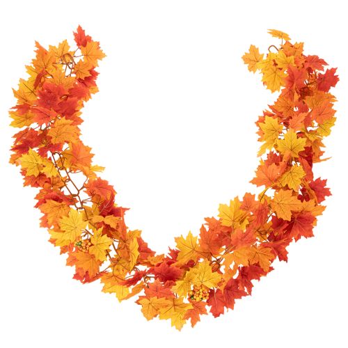 Prodotto Ghirlanda artificiale di foglie d'acero, decorazione autunnale, 170 cm
