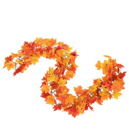 Ghirlanda artificiale di foglie d'acero, decorazione autunnale, 170 cm | Floristik24.it